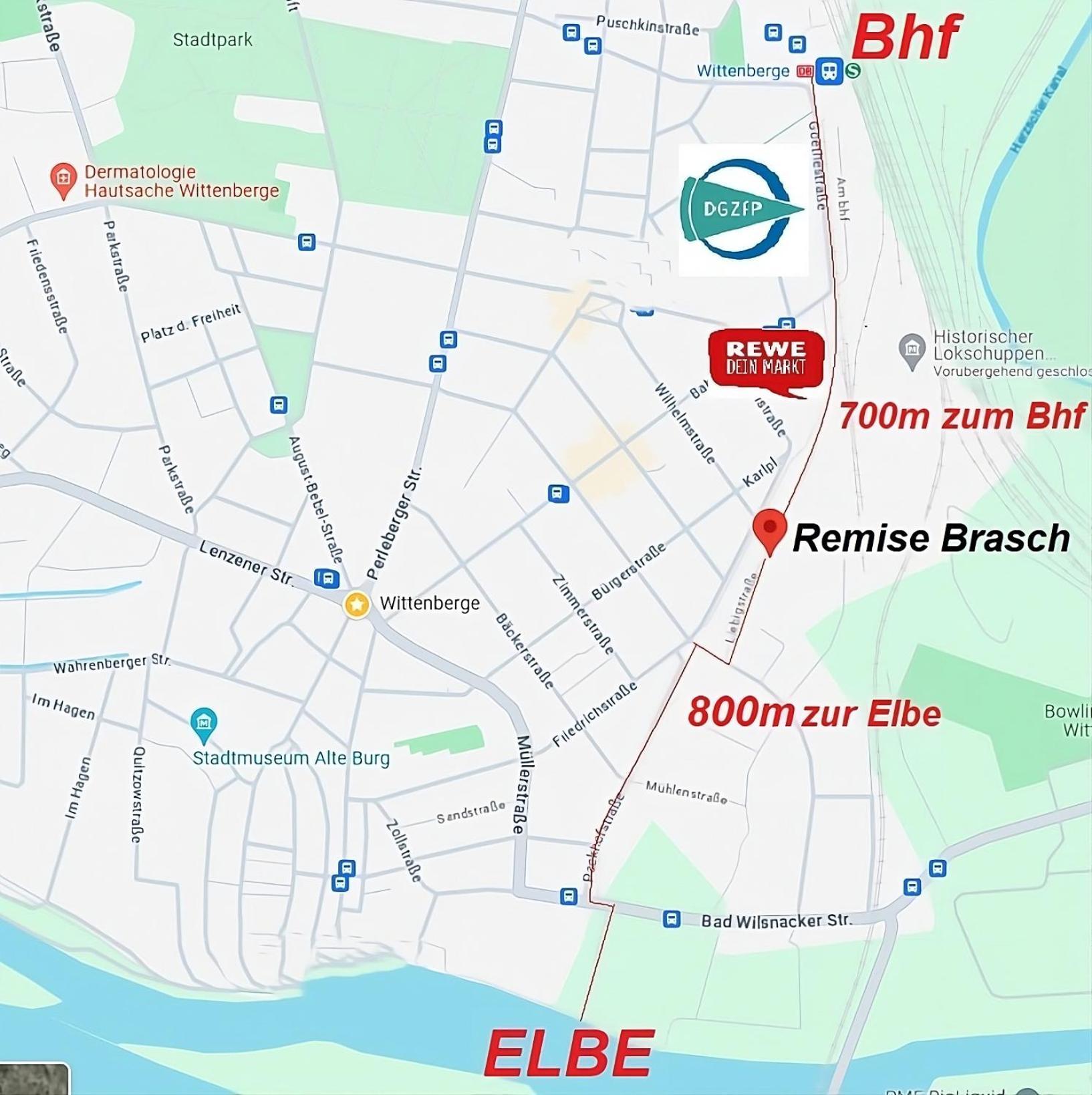 Remise Brasch - Zwischen Bahnhof Und Elbe Apartment Wittenberge Luaran gambar